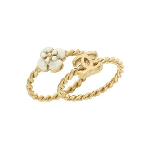 chanel not a flower ring|chanel stackable rings.